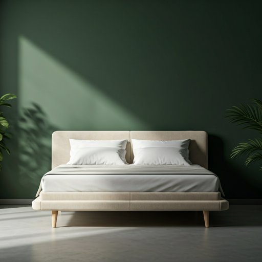 Serene bedroom interior