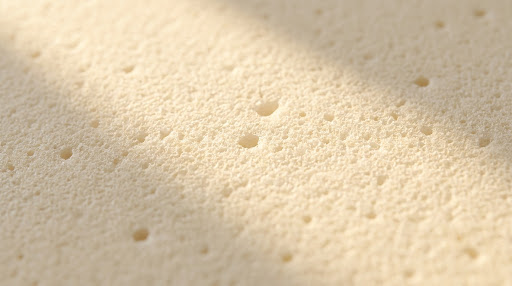 Macro shot of natural latex